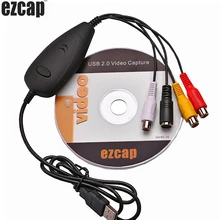 Captura Original de Audio y vídeo USB Ezcap172 Original, convertir vídeo analógico de VHS, grabadora de vídeo, videocámara, DVD ,Can Win10