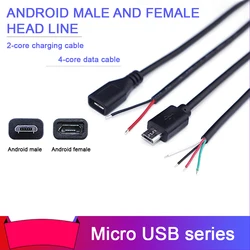 MICRO Female Head Line Android Male Head Female Head Line USB Micro Single Head Line 4-core Charging Cable Data Cable