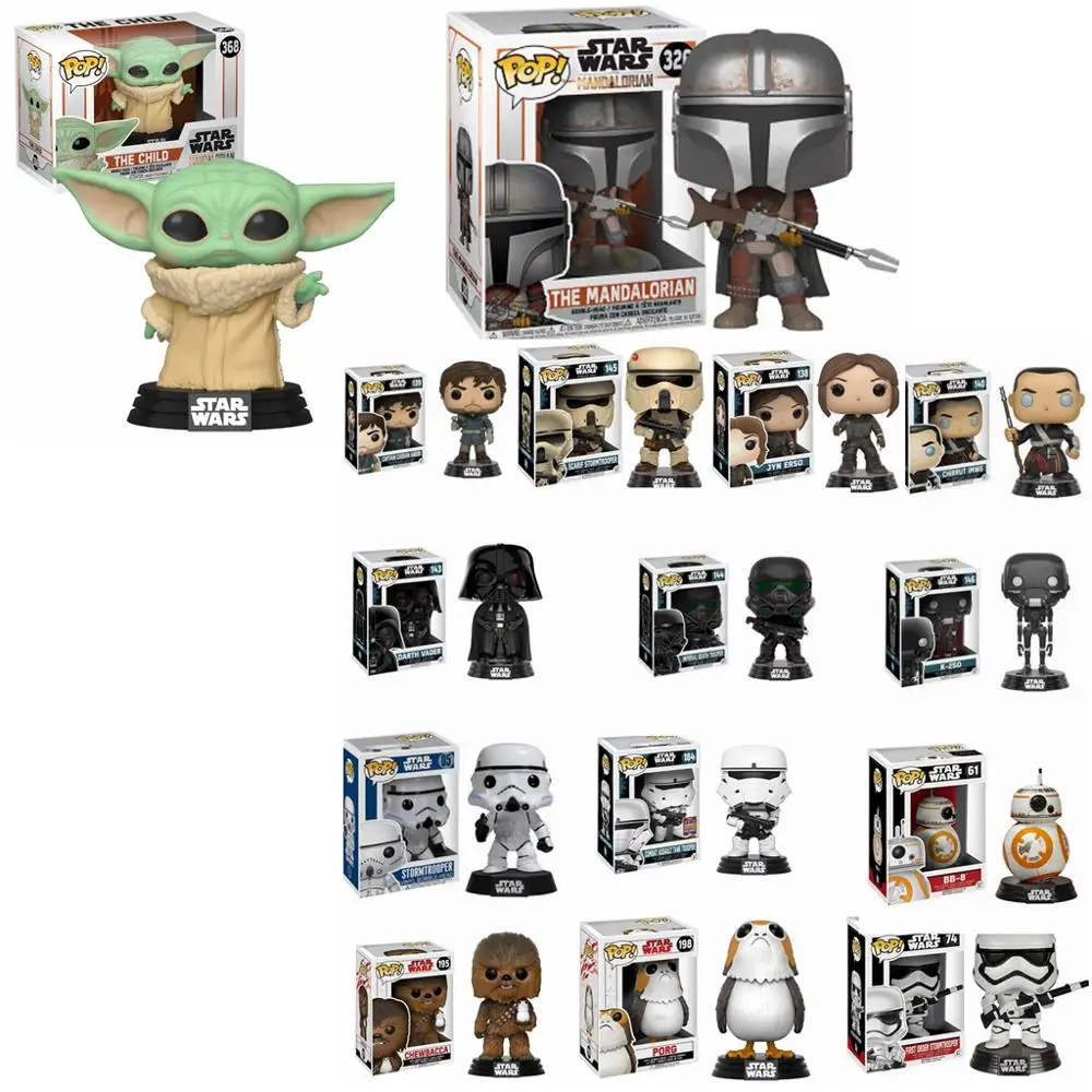 FUNKO POP новейшие экшн-игрушки звездные войны модель и фигурка игрушка мандалор 326 #