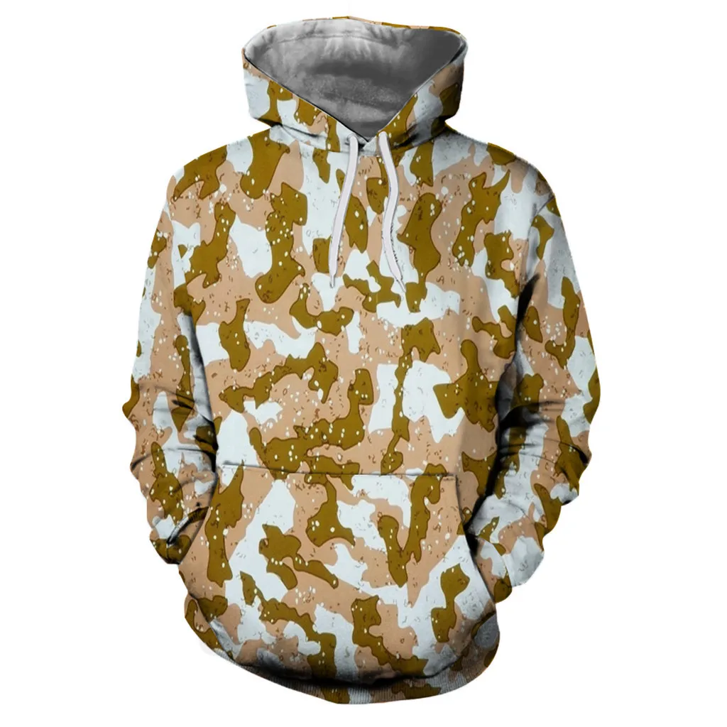 Новинка 2019 Осень-зима хип-хоп с капюшоном мужские повседневные страшные 3D