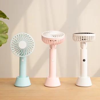 

Mini Handheld Personal Mini Fan USB Rechargeable battery Portable Fan Cooler 180° Rotating fan 3 Speed For Office Outdoor Travel