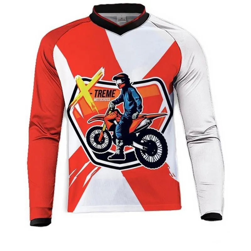 Мотогонок для мужчин мотогонок Мотокросс MX Рубашки Горный велосипед BMX DH MTB Джерси - Цвет: G