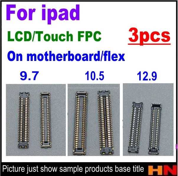3 шт. сенсорный ЖК экран дигитайзер FPC разъем плата контактный для iPad pro 9 7 10 5 12 на