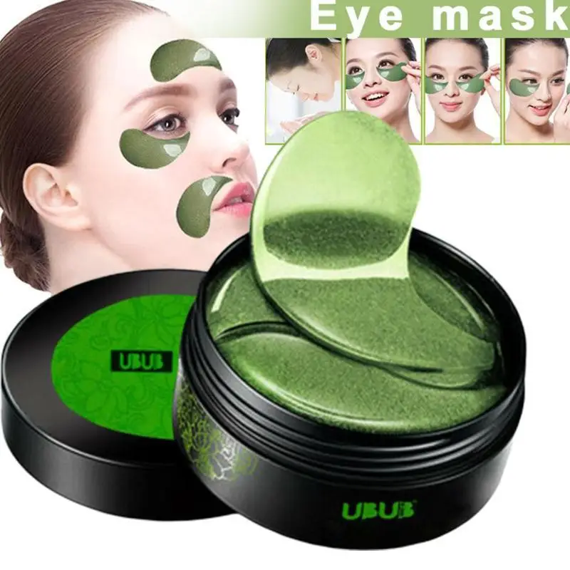 Seaweed Collagen Mask Natural Moisturizing Gel Eye patches Remove Dark Circles Anti Age Bag Eye Wrinkle 60 Piece Skin Care - Цвет: Seaweed