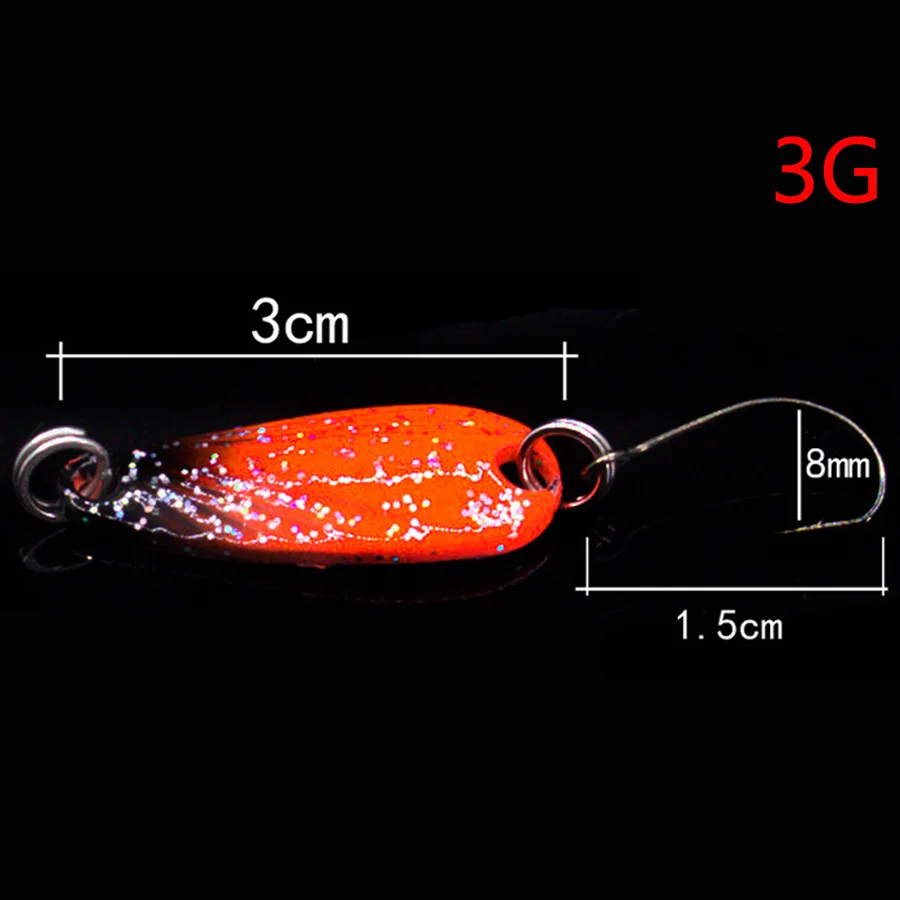 4pcs Mini Spoon Jig Trout Bass Winter Tackle Fishing Lure Set Metal Single Hook Spinnerbait Stream Artificial Bait Hard Wobbler - Image 6