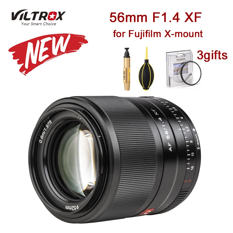 Viltrox Af 56/F1.4 Xf Lente Per Fujifilm X-Mount Macchina Fotografica Di 56 Millimetri F1.4 Xf Obiettivo Della Fotocamera Af Messa A Fuoco Automatica 