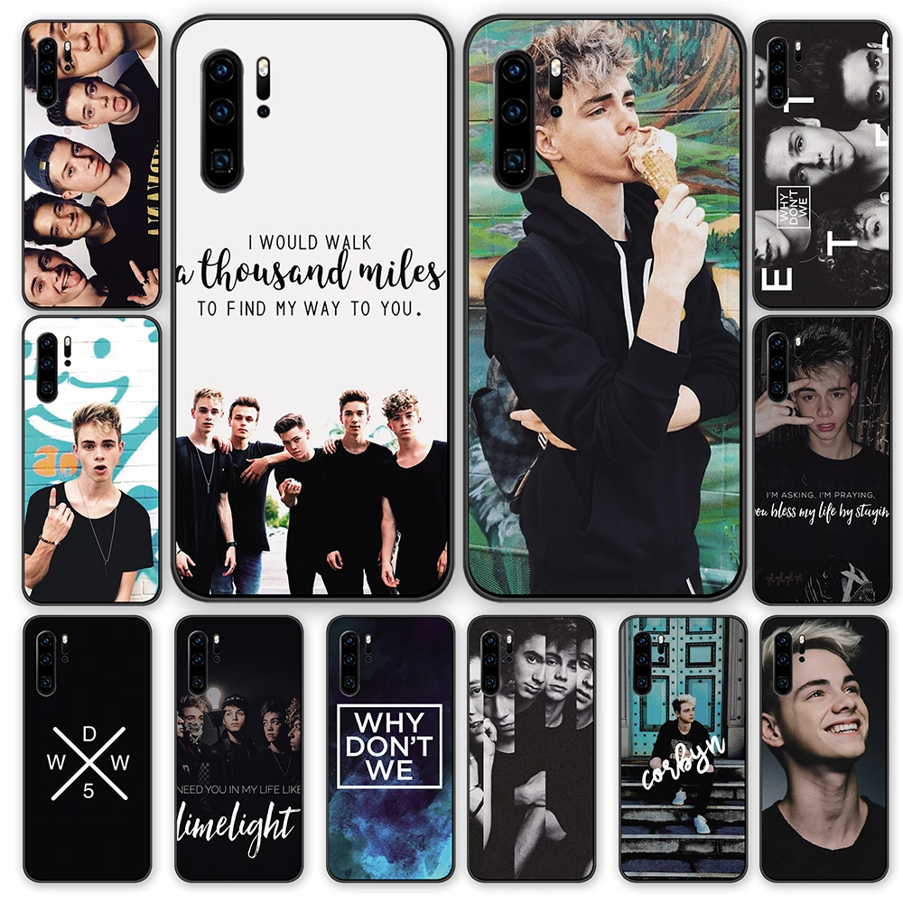 Почему бы нам не Corbyn Besson черные ТПУ чехлы накладки для Huawei P40 P30 P20 P10 Mate 10 20 30 Pro Lite |