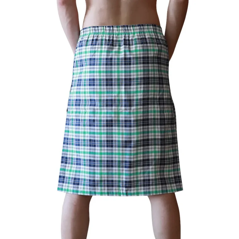 Adisputent 2020 Summer New Men's Casual Shorts Plaid Nightdress Cotton Casual Home Bath Skirt Breathable Sweat-absorbent Pajamas Adisputent 2020 Summer New Men's Casual Shorts Plaid Nightdress Cotton Casual Home Bath Skirt Breathable Sweat-absorbent Pajamas