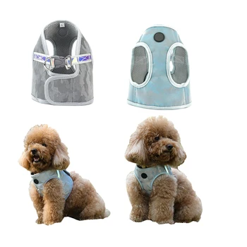 

Small Dog Harness High Reflective Colorful Pet Vest Harness Breathable Puppy Safety Chest Harness Outdoor Walking for Pet Cats