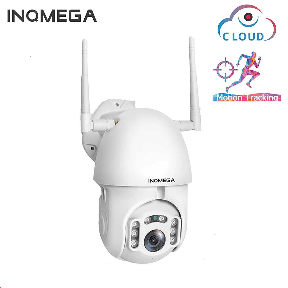 INQMEGA 1080P IP камера WiFi Беспроводная с автоматическим отслеживанием PTZ скоростная купольная камера наружного видеонаблюдения Водонепроницаемая камера видеонаблюдения