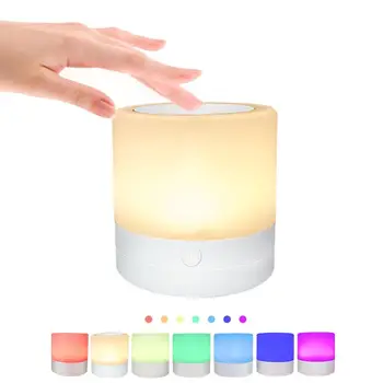 

LED Night Light Touch Light Sensor Control USB Powered Led Cute Atmosphere Lamp For Children Baby Kids Bedside Bedroom Gift