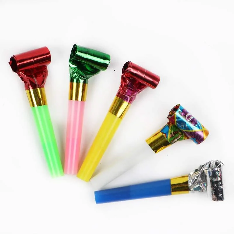 Multicolor Plastic Cheering Props,Cheerleading Air Horn,Blowing Horn,Children Whistle,Birthday Party Supplies,Cheerleader Supprt