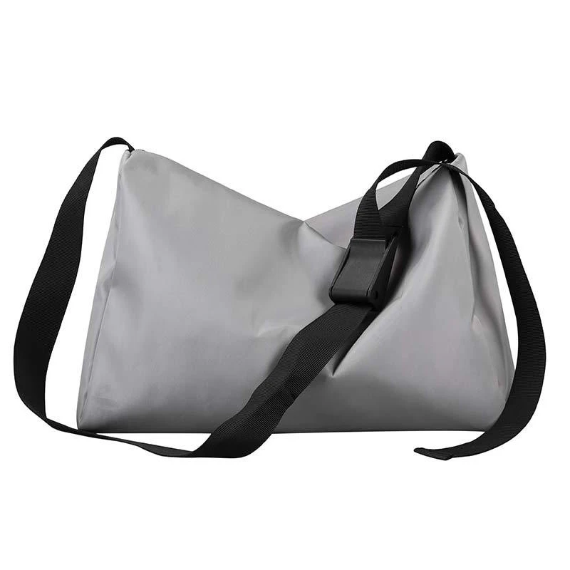 Серый Men Women Single Shoulder Bag Multifunction Waterproof Travel Sport Gym Crossbody Bag Phone Coin Card Purse Unisex Messenger Bag - Цвет: Серый