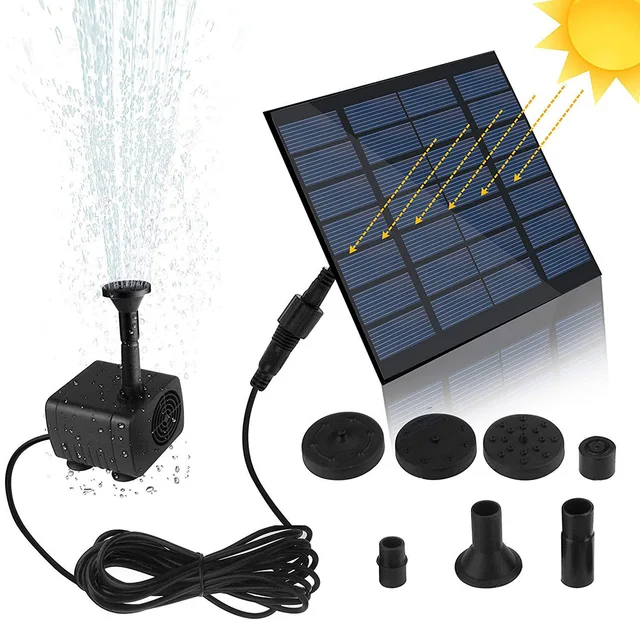 Mini Napenergia Szökőkút Szivattyú Napelemes Vízszivattyú -Erőpanel Készlet Napelemek Vízszivattyúkert Medencéhez - Image 6