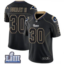 Мужская Новинка, высокое качество, Лос-Анжелес Тодд Герли Рамс супер миска LIII Bound черная Джерси