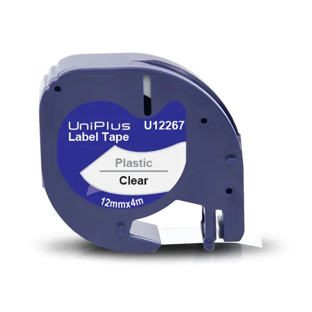 Nastro Etichette 12 Mm Giallo/Nero Per Dymo LetraTag - 5 Rotoli Da 4 M | Resistente Ad Acqua E Olio - Foto 10