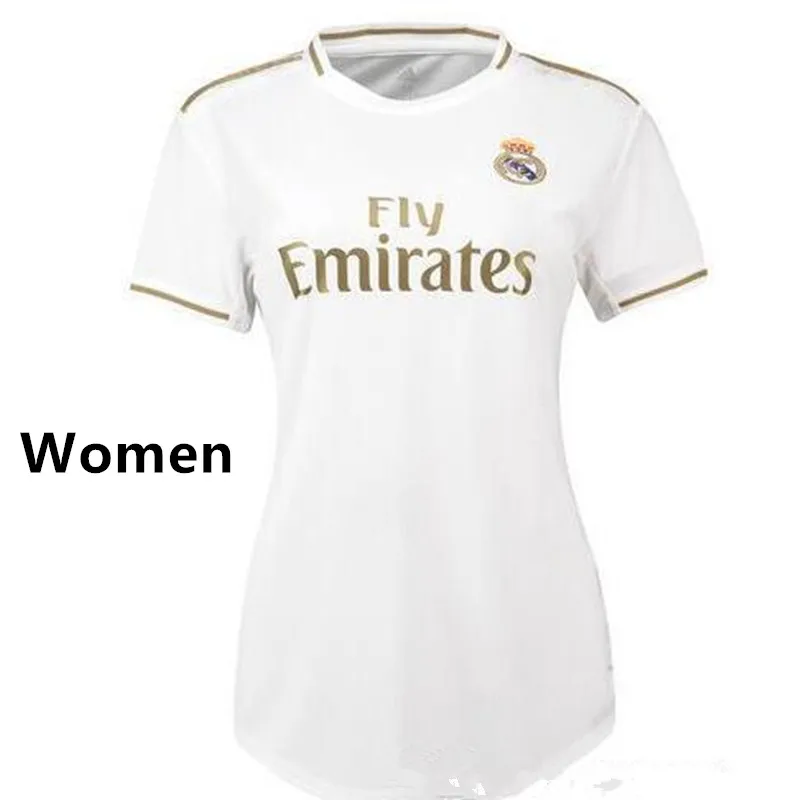 19 20 Real Madrides Hazard женские футбольные Джерси MODRIC ASENSIO VINICIUS JR BALE Sergio Ramos Casemiro Navas ISCO Camiseta униформа - Цвет: Women