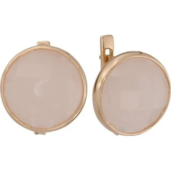 

Aloris earrings with 2 quartz Red Gold