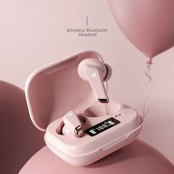 

New Digital Display Bluetooth Headset 5.0 TWS True Wireless Earphone in-ear Binaural Sports Running Waterproof Headphones Hedset