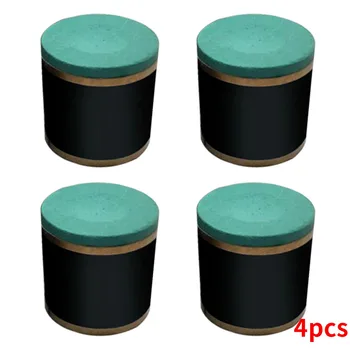 

4pcs Indoor Non-Slip Cylindrical Snooker Pool Table Tennis Cue Tip Chalk Tool Durable Parts Sports Powder Billiard Accessory