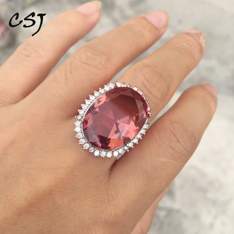 CSJ, большой камень, Роскошные, созданы, Diaspore, Zultanite, кольца, 925 пробы, серебро, 15*20 мм, 16.5ct, ювелирные украшения для женщин, леди, Engagment, вечерние