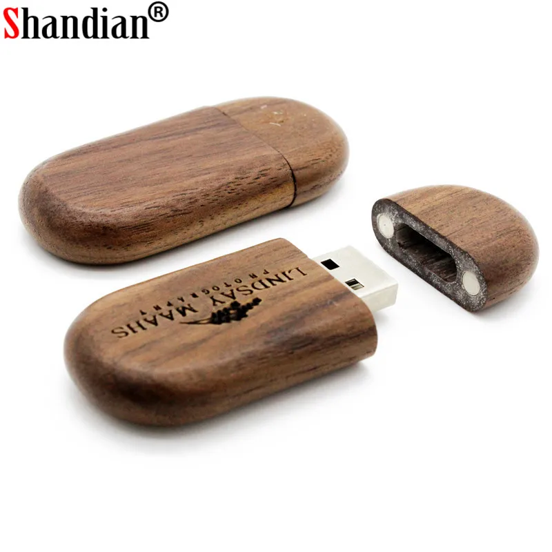 Флеш накопитель SHANDIAN деревянный с бесплатным логотипом и коробкой USB 2 0 4 ГБ 16 32 64