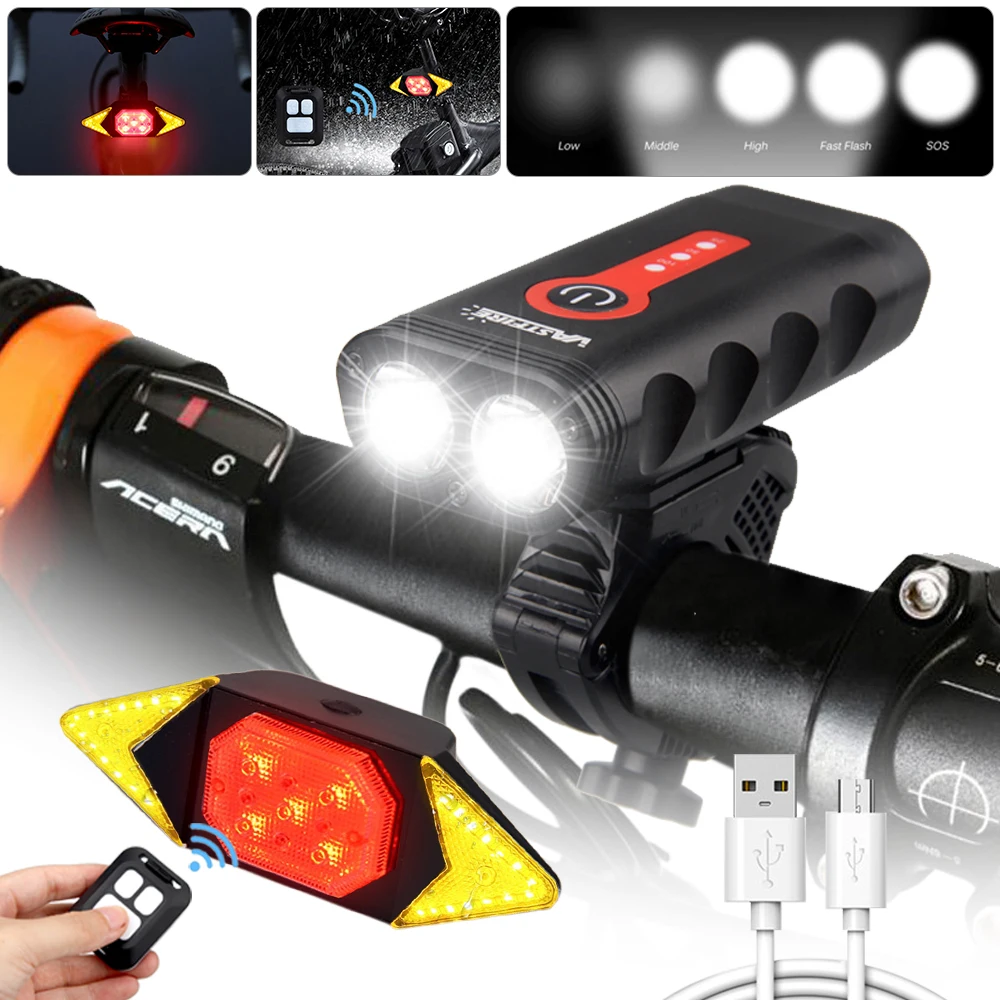 Upgrade Usb Rechargeable Bicycle Light Led Front Bike Handlebar Lamp
