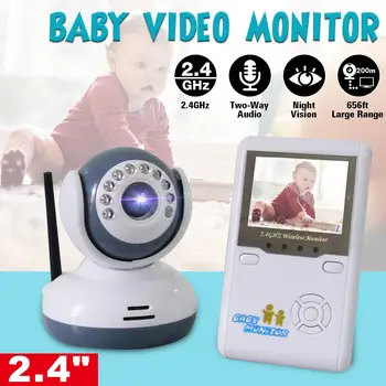 

2.4" Baby Monitor Surveillance IP Cameras Safe Night Vision LCD Display Audio Real-time Monitoring for Baby Security