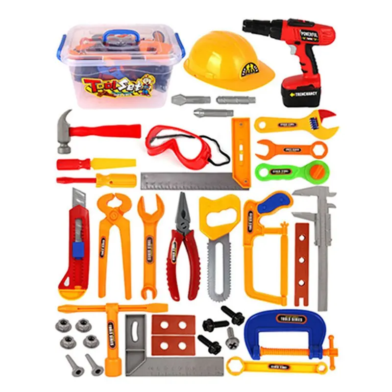

37Pcs/Set baby kids tools toy Repair tool Play House Toys Model For Early Learning Educational Toys Home Plastic Simulation Tool