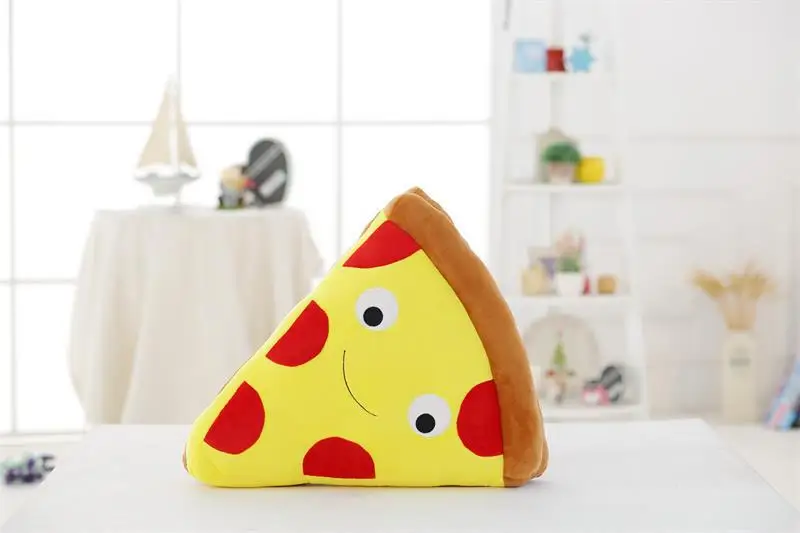 Креативная Милая мультяшная плюшевая игрушка-подушка для пиццы, картофеля фри, подарок на день рождения, диванная подушка