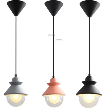 

Nordic LED Pendant Lights Dining Room Creative Macaron Style Pendant Lamp Lighting Living Room Decoration Suspension Luminaire