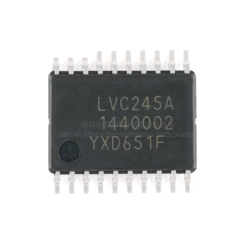 

10pcs 74LVC245APW,118 TSSOP-20 Eight channel bus transceiver with three state output nexperia