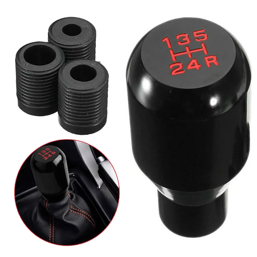 5 скоростей автомобиля алюминиевый ручной переключения передач ручка переключения передач черный