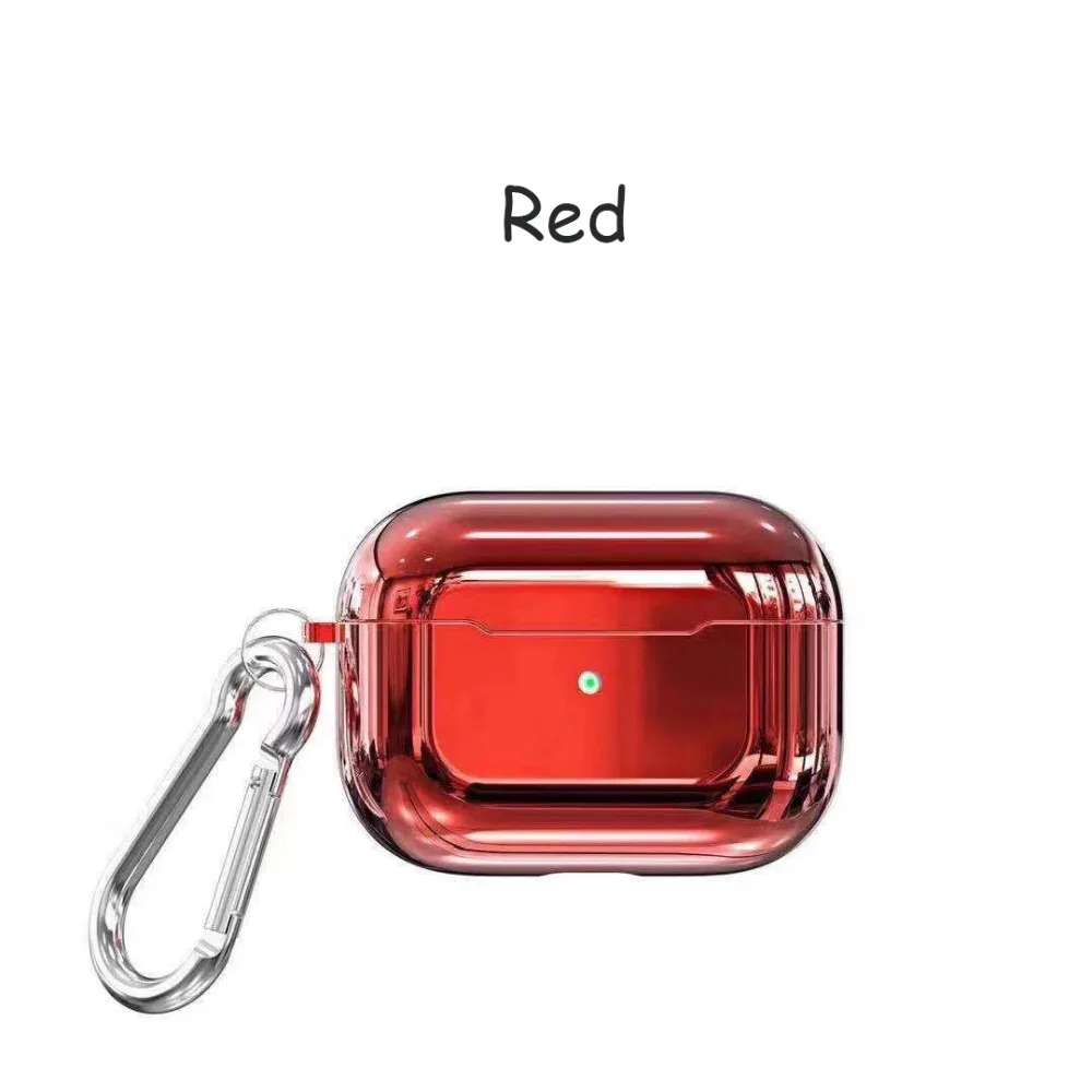 Shiny Plating Headset Case For Airpods Pro Capa Bluetooth Wireless Earphone Cases For Airpods Pro Cover Charging Box With Buckle (3)