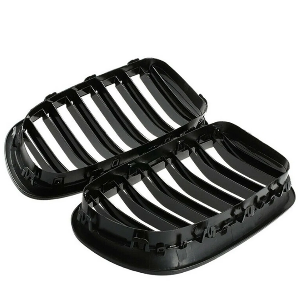 Dual Slat Grill Grille Gloss Black Kidney Sport for BMW F10 F18 F02 F11 M5 10-15 Car Accessories Replacement Part