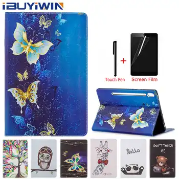 

Magnetic Colorful Silicone Smart TUP Case for Samsung Galaxy Tab S6 10.5 SM-T860 SM-T865 10.5" Tablet Funda Capa Cover+Film+Pen