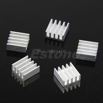 

5Pcs/lot 8.8x8.8x5mm High Quality Aluminum Heat Sink For LED Power Memory Chip IC Drop Shipping