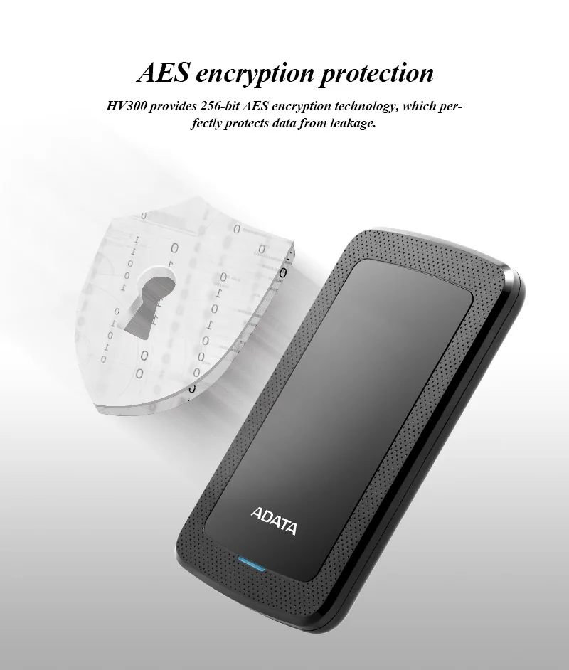 High Speed ADATA HV300 HDD 1TB 2TB 2.5'' External Hard Drive Disk  USB 3.2 Slim Portable Mobile Storage HDD For Desktop Laptop