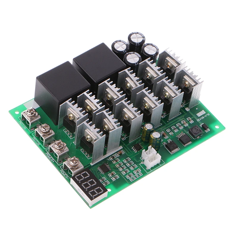 Контроллер скорости двигателя постоянного тока 12V 24V 36V 48V 10-55V 60A вперед/назад переключатель E65B