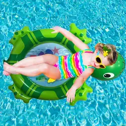 Кольцо для плавания с мультяшными водными видами спорта надувная черепаха ПВХ детский игровой планшет мультяшная забавная безопасная