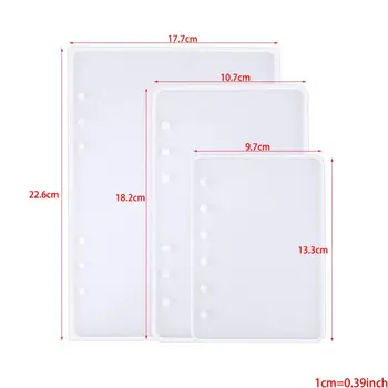 

22pcs Resin Casting Molds for Notebook Cover Silicone Resin Mold for Jewelry DIY