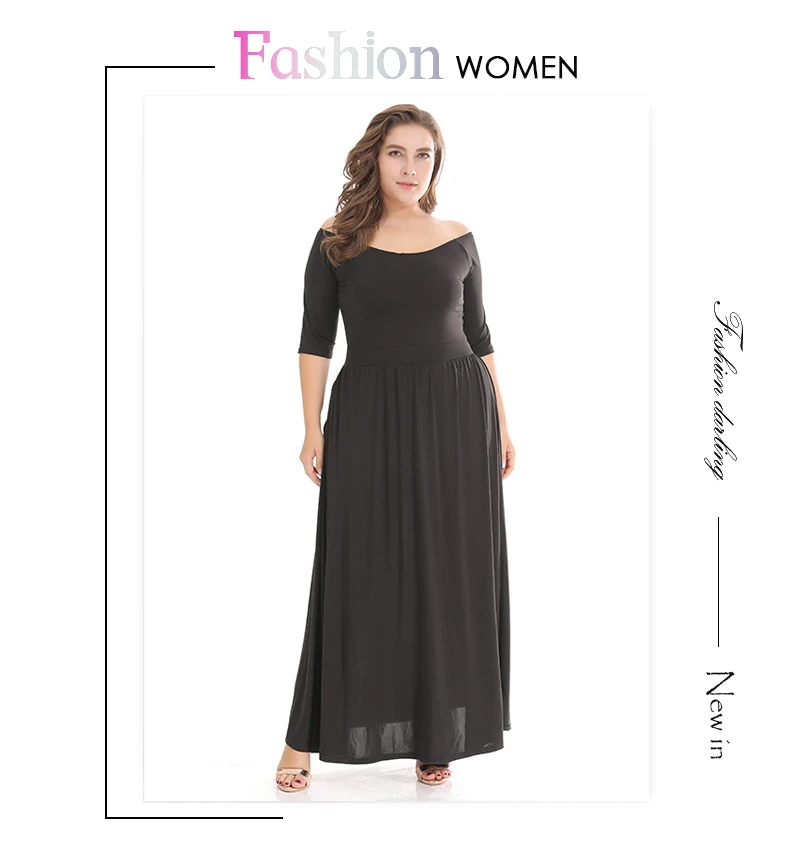 А, М. А. Большие размеры XL-3XL Модное Длинное платье для женщин синий/черный/желтый/красный вне плечо элегантный женский Макси платья для вечерние