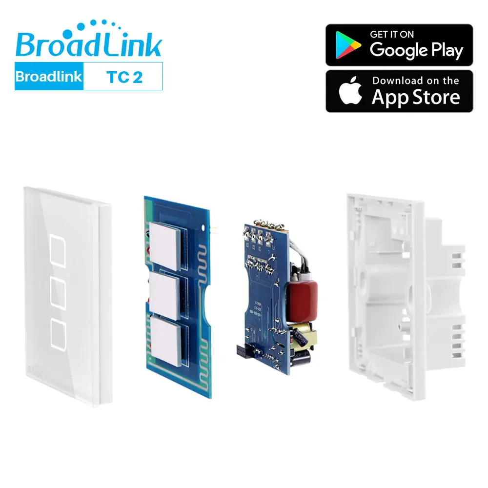 Broadlink TC2 переключатель Wi-Fi ЕС стандартный умный дом настенный светильник сенсорный выключатель приложение управление через Broadlink RM Pro умный дом автоматизация