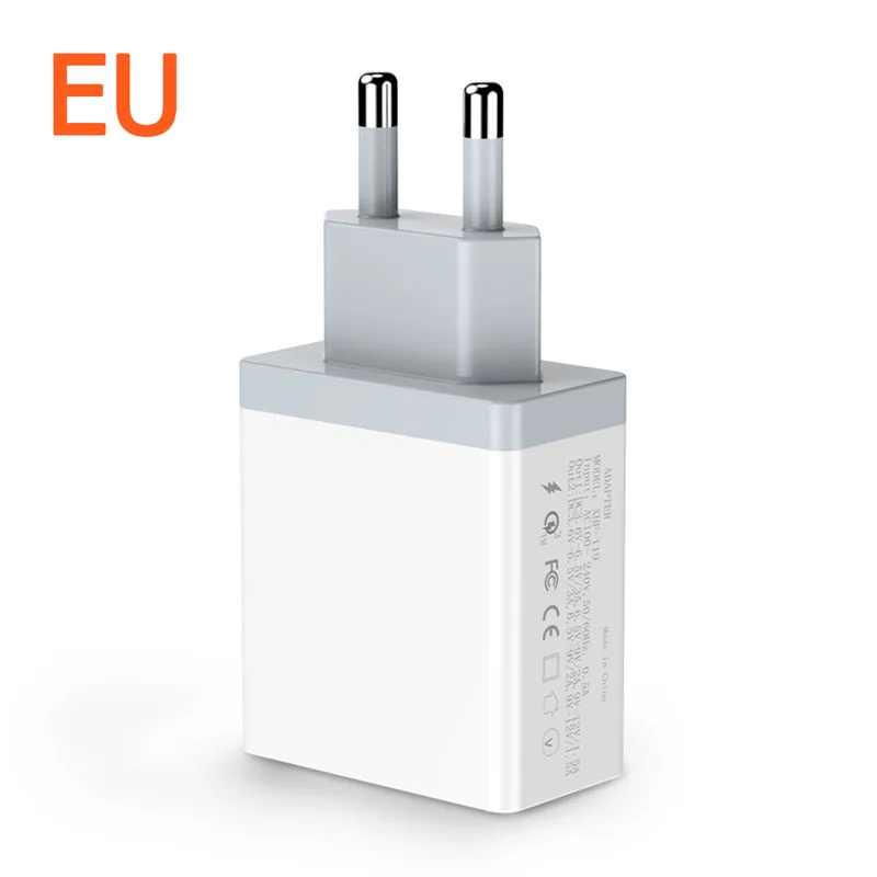 Быстрая зарядка 3,0 USB зарядное устройство 30 Вт QC 3,0 type C Быстрая зарядка USB PD EU US UK зарядное устройство для iPhone 11 Pro X Xiaomi mi9 huawei phone - Тип штекера: Европейский Союз (ЕС)