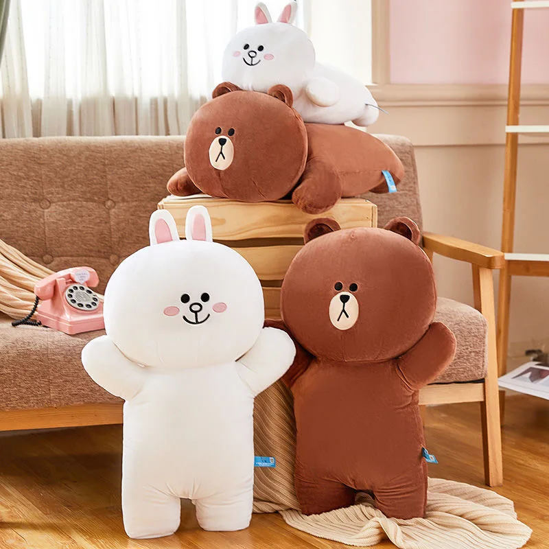 45/60cm brown bear cony rabbit plush 