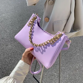 

2020 new temperament iron chain handbag wild shoulder bag small bag shopping small square bag female foreign style messenger bag
