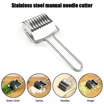 

Stainless Steel Spaghett Noodle Cutting Lattice Roller Docker Dough Cutter Tool Kitchen Helper DIY Dough Maker Tools