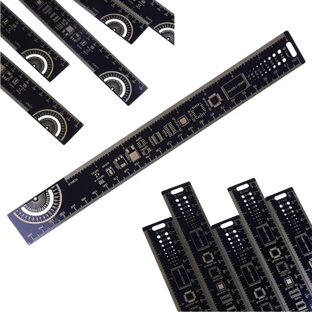 Multifunctional PCB Ruler Resistor Capacitor Chip IC SMD Diode Transistor Package Electronic Measuring Instrument Tool 25cm