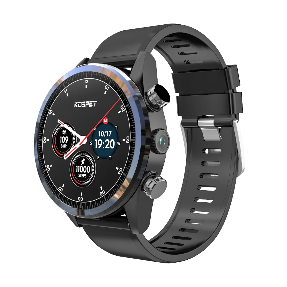 3 ГБ 32 ГБ Bluetooth Android 7.1.1 1,3" 4G умные часы человек IP67 Водонепроницаемый MT6739 камера бизнес смарт часы телефон