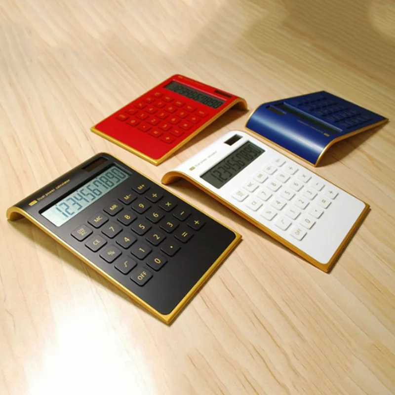 New Desktop Calculator Dual Power Handheld Desktop Calculator with Large LCD Display Big Sensitive Button Commercial Tool afbeelding